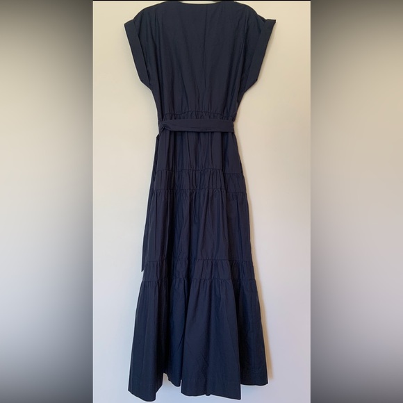 Abercrombie & Fitch Navy Tiered Maxi Dress - Picture 3 of 4